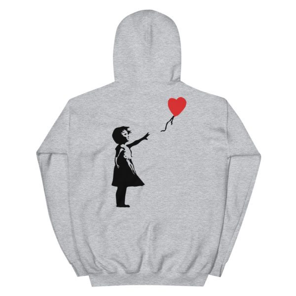 Streetwear Shop, Banksy Girl With Balloon Hoodie, breathin banksy